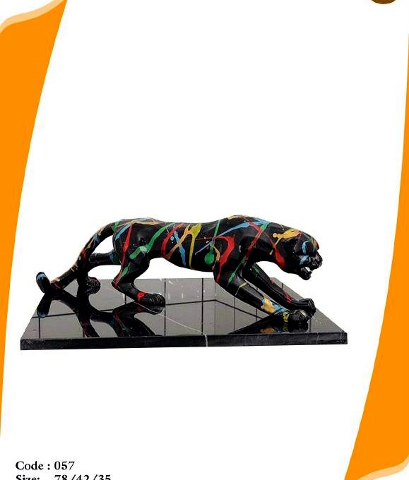 Panther with colour splashes